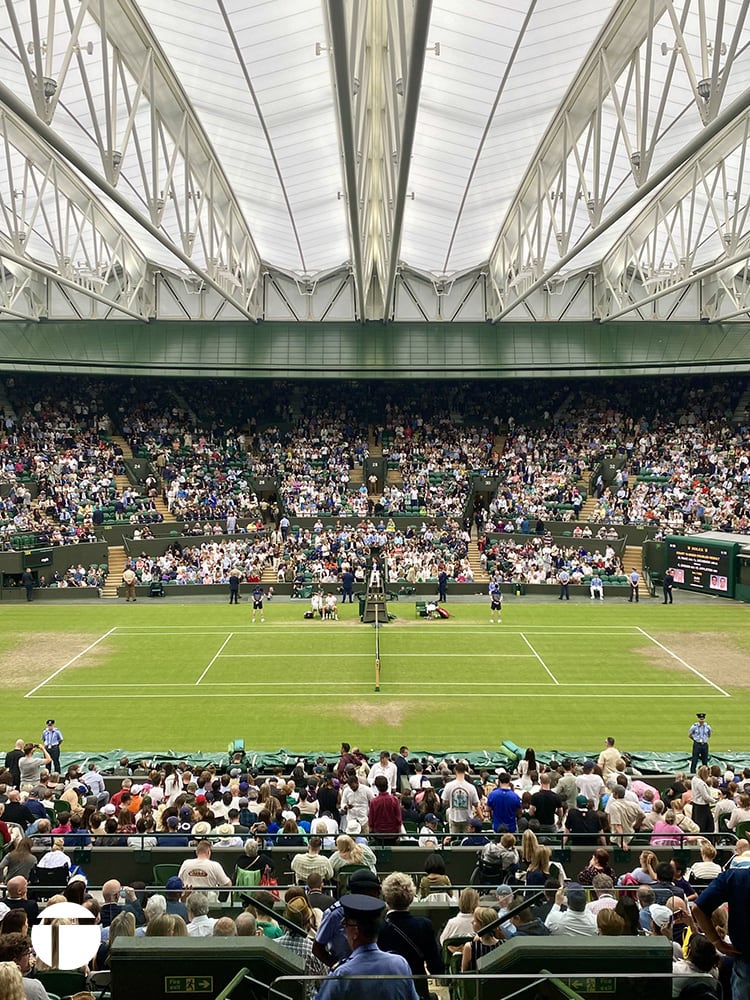 Campo da tennis Court No. 1 di Wimbledon a Londra | Tennis On Court | Il tennis da un altro punto di vista.
